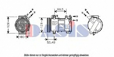 AKS DASIS 851865n -  Компрессор, кондиционер